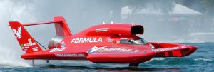 Formula Boats leaving Unlimited Hydro Plane racing..