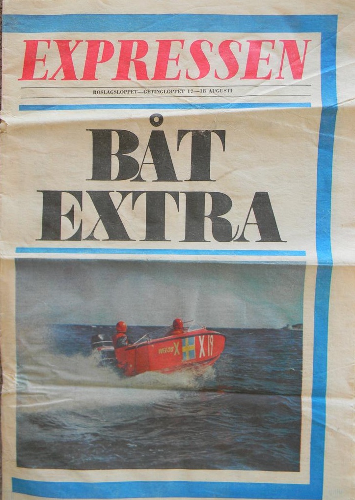 Expressen 1968 Roslagsloppsupplagan..!!