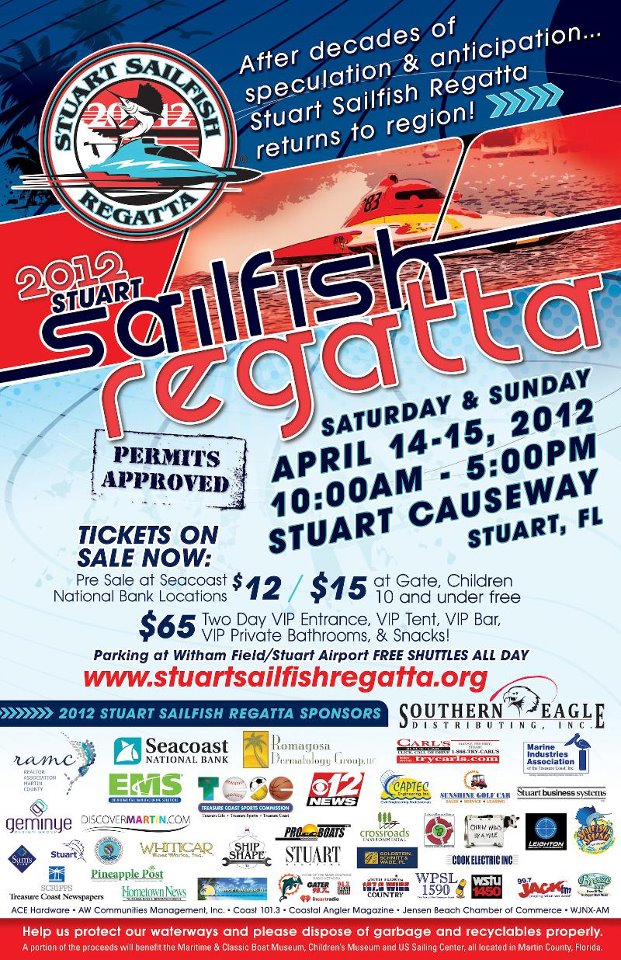 Boat racing "Live" today in Stuart, Florida