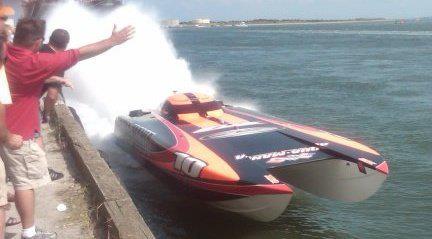 180 MPH 2 feet off the dock!!!