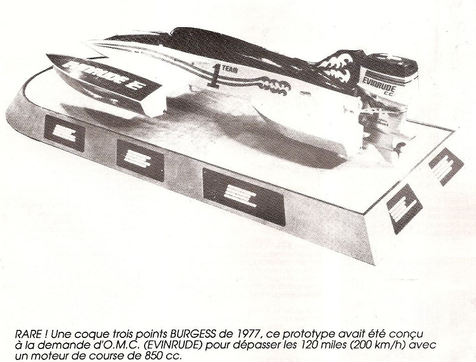 Extremely nice Burgess/Evinrude CC F-3/OE race boat..