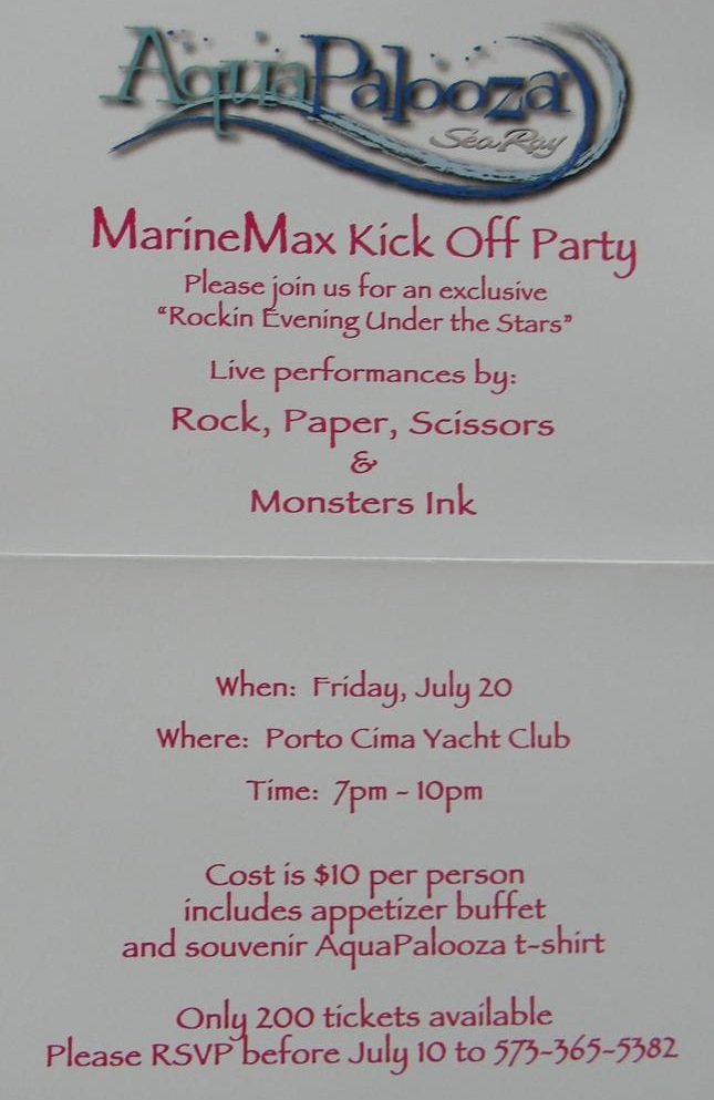 Party time..!! Thanks MarineMax