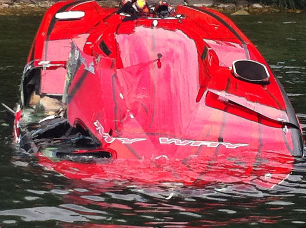 "My Way"..The 2011 LOTO ShootOut winner in a bad crash.