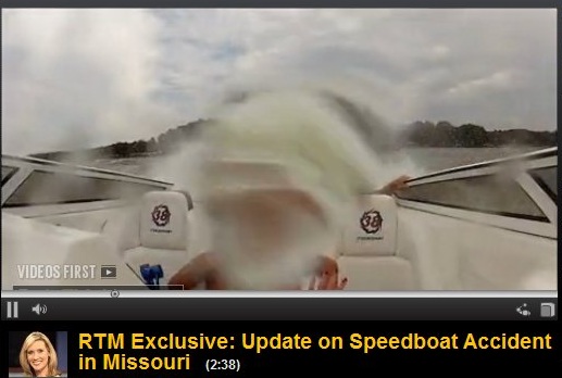 RTM–Exclusive: Update on Speedboat Accident in  Missouri, video